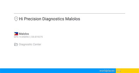 high precision diagnostics malolos|Malolos .